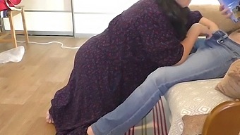 Mature Mom Pleasures Her Son With Oral Sex And Anal Play