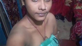 Desi Village Girl With Big Natural Tits In Selfie