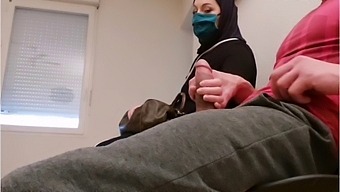 A Deviant Physician Secretly Installs A Surveillance Device In His Consultation Room, Leading To A Scandalous Encounter With A Muslim Woman Who Will Be Exposed In The Act Of Pleasuring An Uncircumcised Male And Receiving His Semen. This Scene Features Elements Of Voyeurism, Public Exhibitionism, And Handjobs.