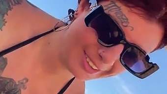 We Indulged In Oral Pleasure On The Public Beach