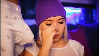 A Stunning Blonde From Colombia Desires To Pleasure Her Partner'S Penis While You Observe