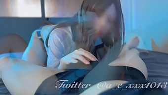 Φυσική Ιαπωνέζα Έφηβη Με Μεγάλα Βυζιά Αναπηδά Στη Θέση Της Καουμπόισσας