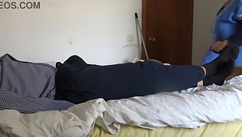 A Muslim Housekeeper Is Shocked By A Large Black French Penis